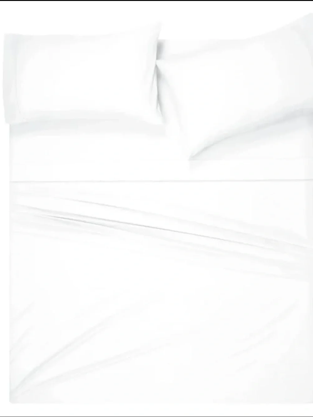 MyOwn 4 Piece Deep Pocket King Cotton Bedding Sheet Set NWT white